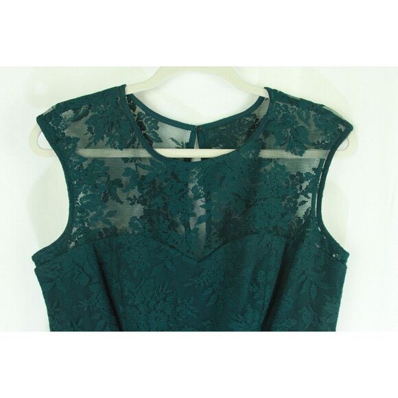 Studio I Lace Cocktail Dress Sleeveless Fit & Flare Sweetheart Neckline Women 12 - Picture 3 of 7